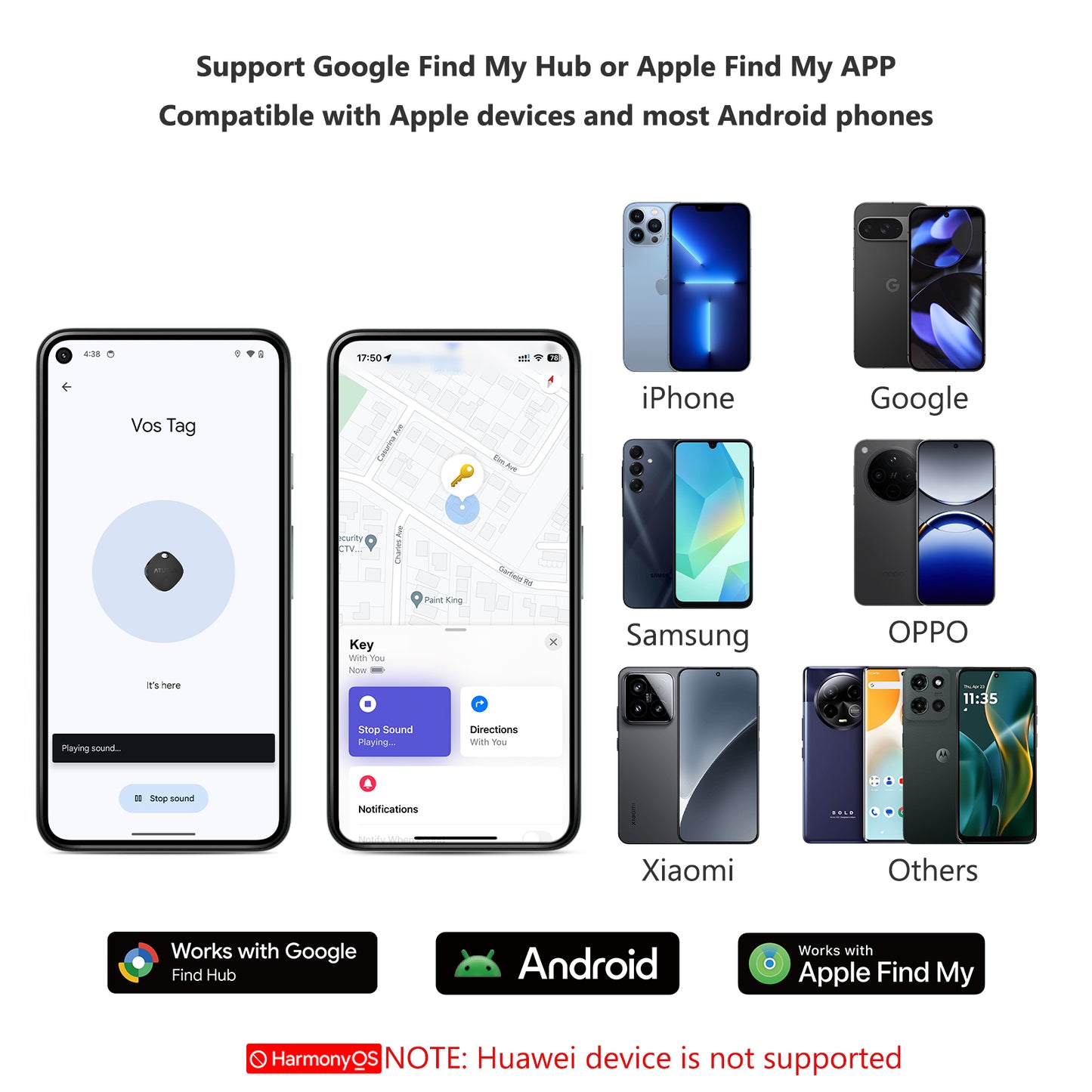 ATUVOS Tag Black Item Finder (Android and iOS) AT2501