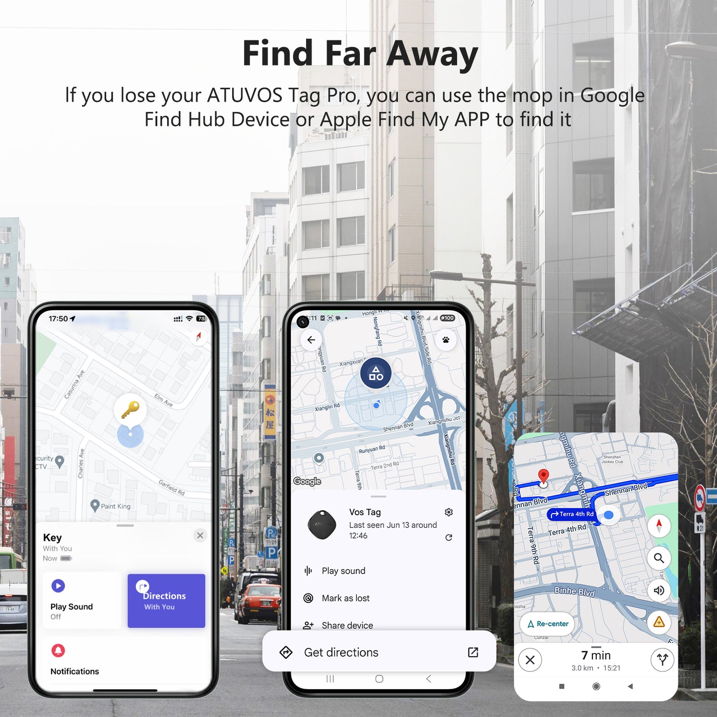 ATUVOS Tag Black Item Finder (Android and iOS) AT2501