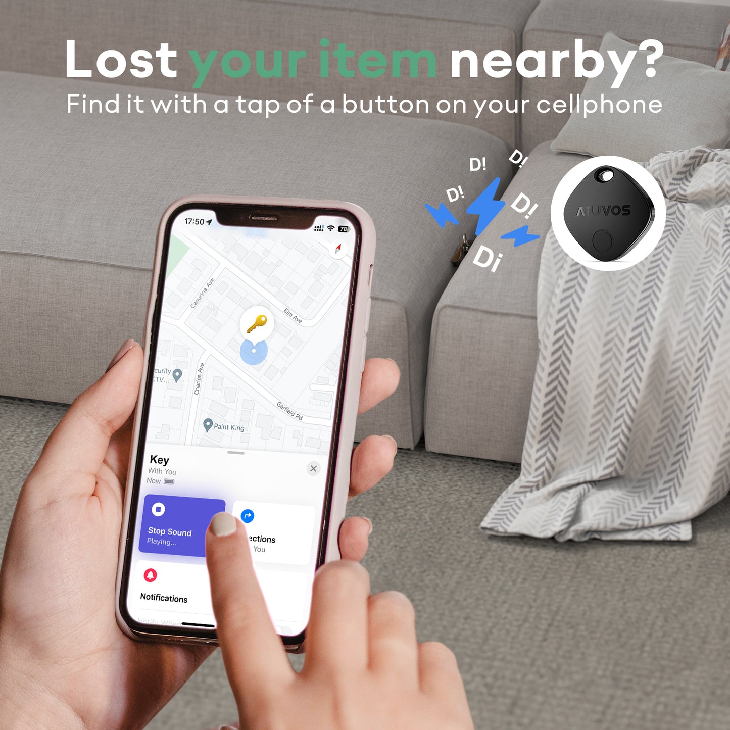 ATUVOS Black Item Finder 3 PCS (iOS Only)