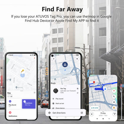 ATUVOS Tag Black Item Finder 4PCS (Android and iOS) AT2501