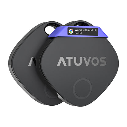 ATUVOS Tag Black Item Finder 2PCS (Android and iOS) AT2501