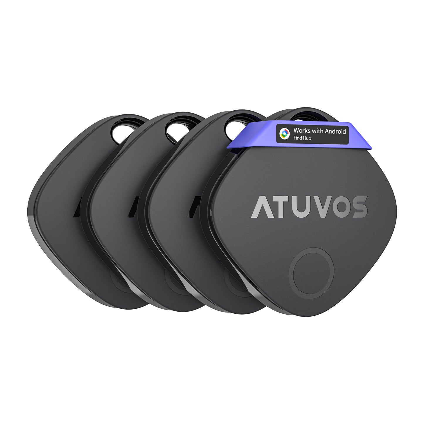 ATUVOS Tag Black Item Finder 4PCS (Android and iOS) AT2501