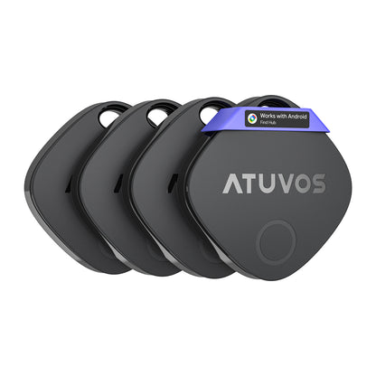 ATUVOS Tag Black Item Finder 4PCS (Android and iOS) AT2501