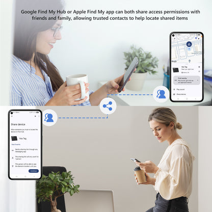 ATUVOS Dual-System Air Card Tag 1 Pack, Rechargeable
