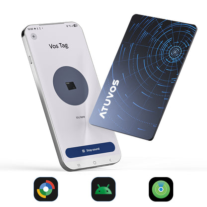ATUVOS Dual-System Air Card Tag 1 Pack, Rechargeable