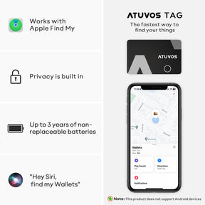 ATUVOS Card-Style Bluetooth Finder- AT2204（iOS Only）
